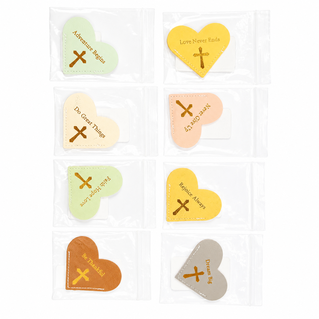 Inspirational Christian Heart Corner Bookmarks