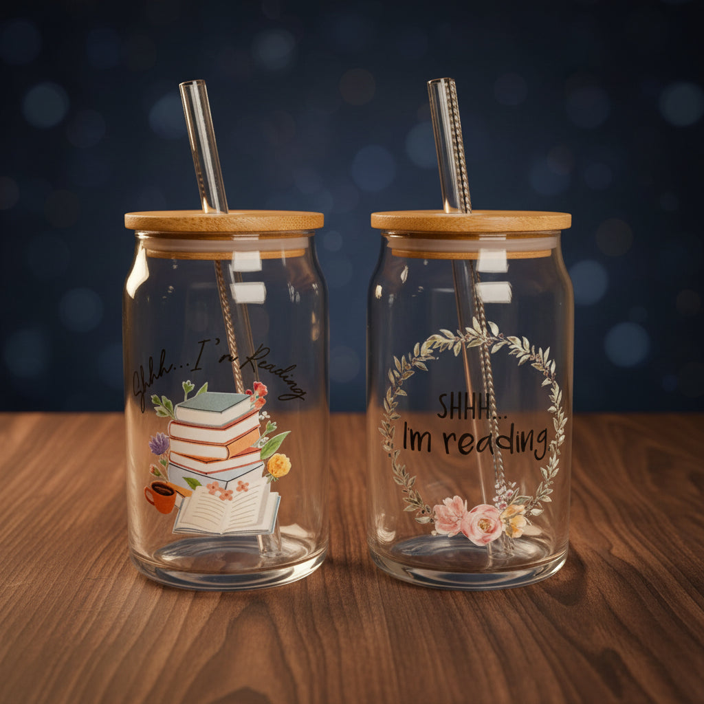 Bamboo Lid Glass Tumblers