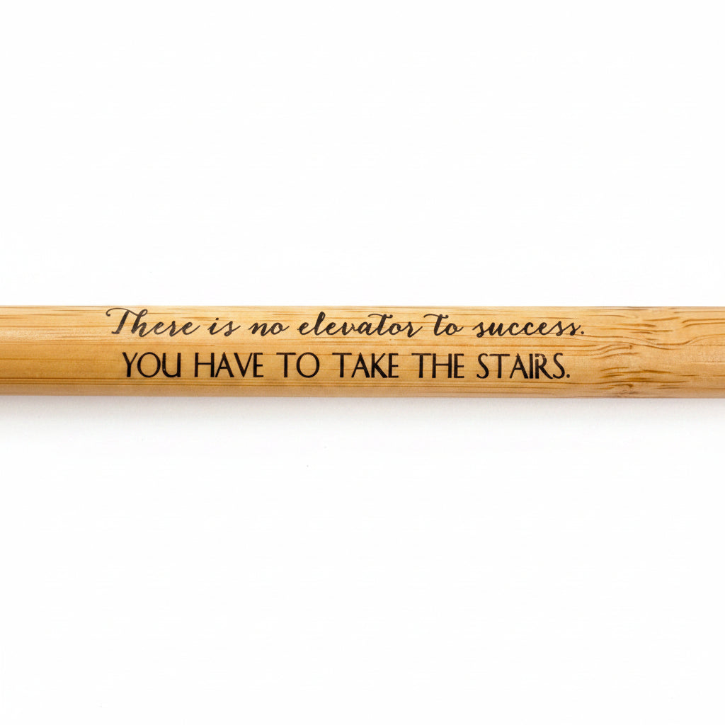 Engraved Bamboo Pens – Motivational Quote Pens