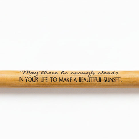 Engraved Bamboo Pens – Motivational Quote Pens