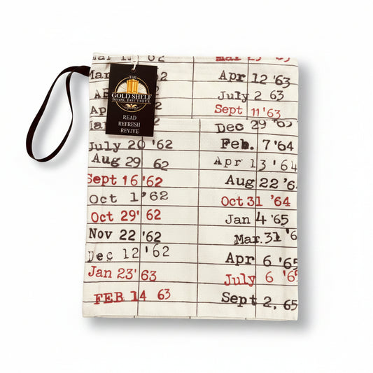 Book Lover Book Sleeve – Vintage Library Due Date Card
