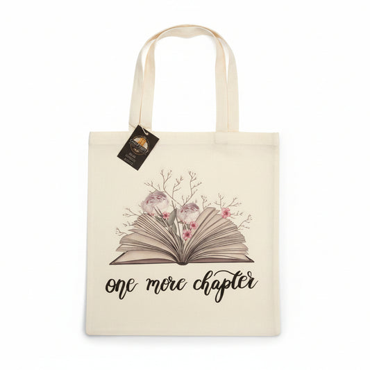 One More Chapter Canvas Tote Bag