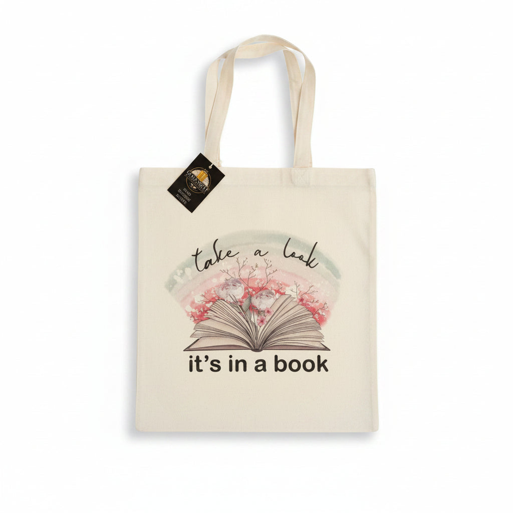 Take a Look It’s in a Book Canvas Tote Bag