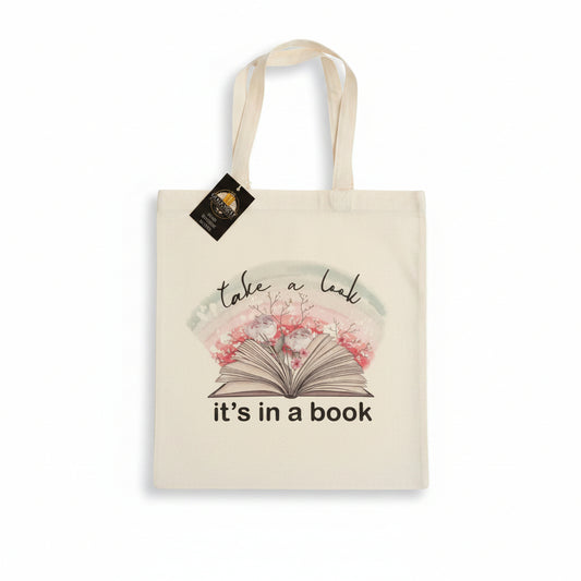 Take a Look It’s in a Book Canvas Tote Bag