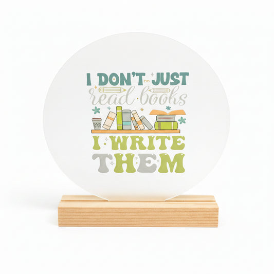 Bookish Acrylic Desk Signs