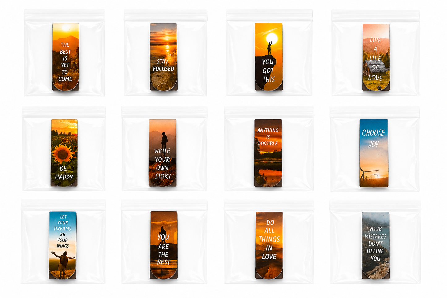 Scenic Inspirational Magnetic Bookmarks
