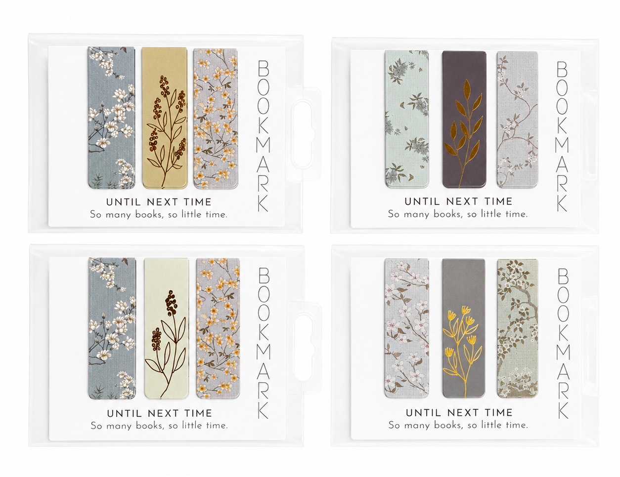 Floral Magnetic Bookmark Sets – Pack of 3