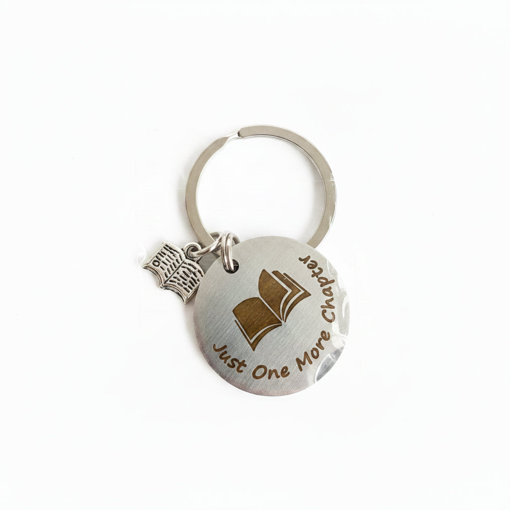 Book Lover Metal Keychain | Heavyweight Reader Gift