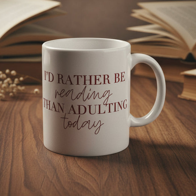 Funny Book Lover Coffee Mug | Reader Gift | Introvert Mug