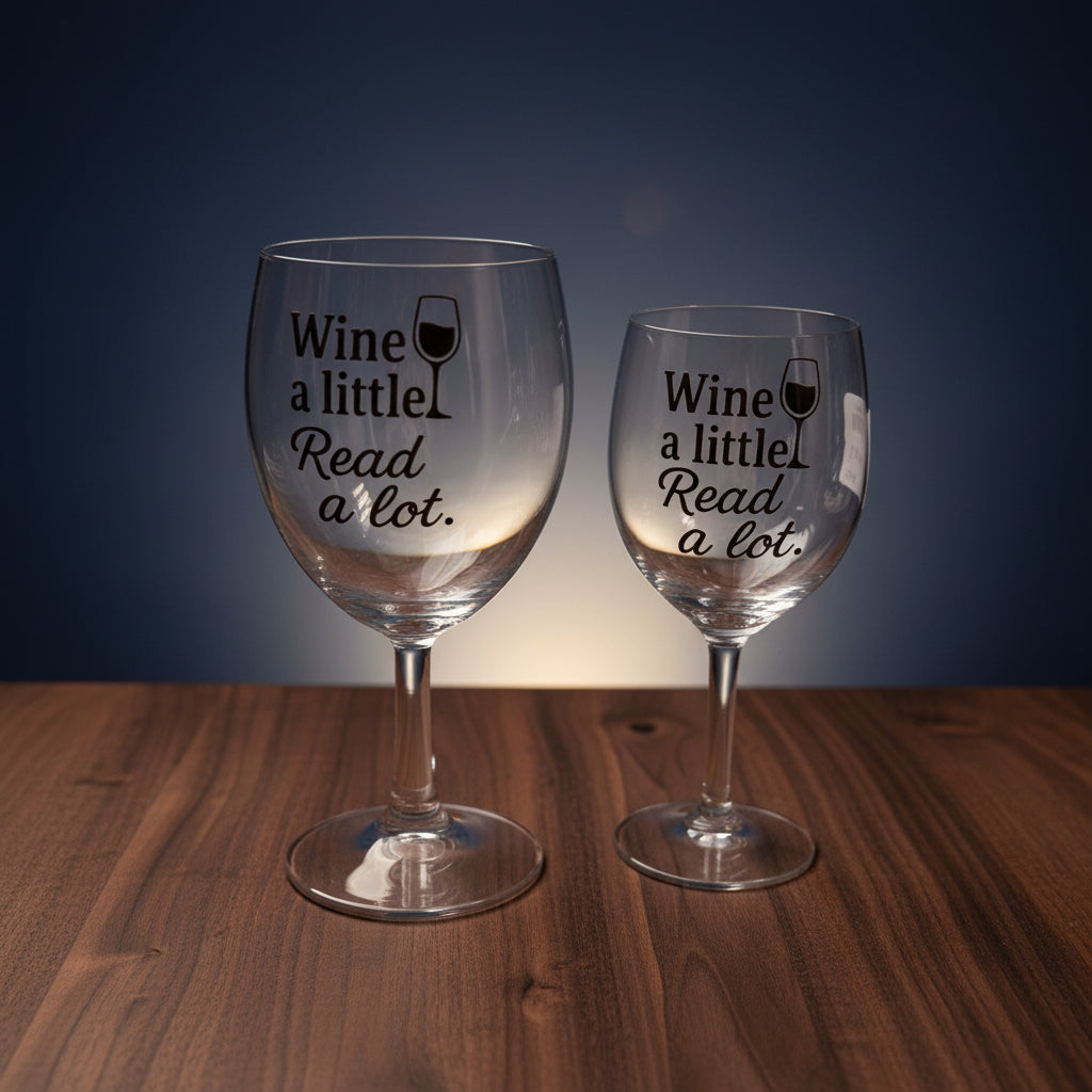 🍷📚 WINE GLASSES FOR BOOK LOVERS