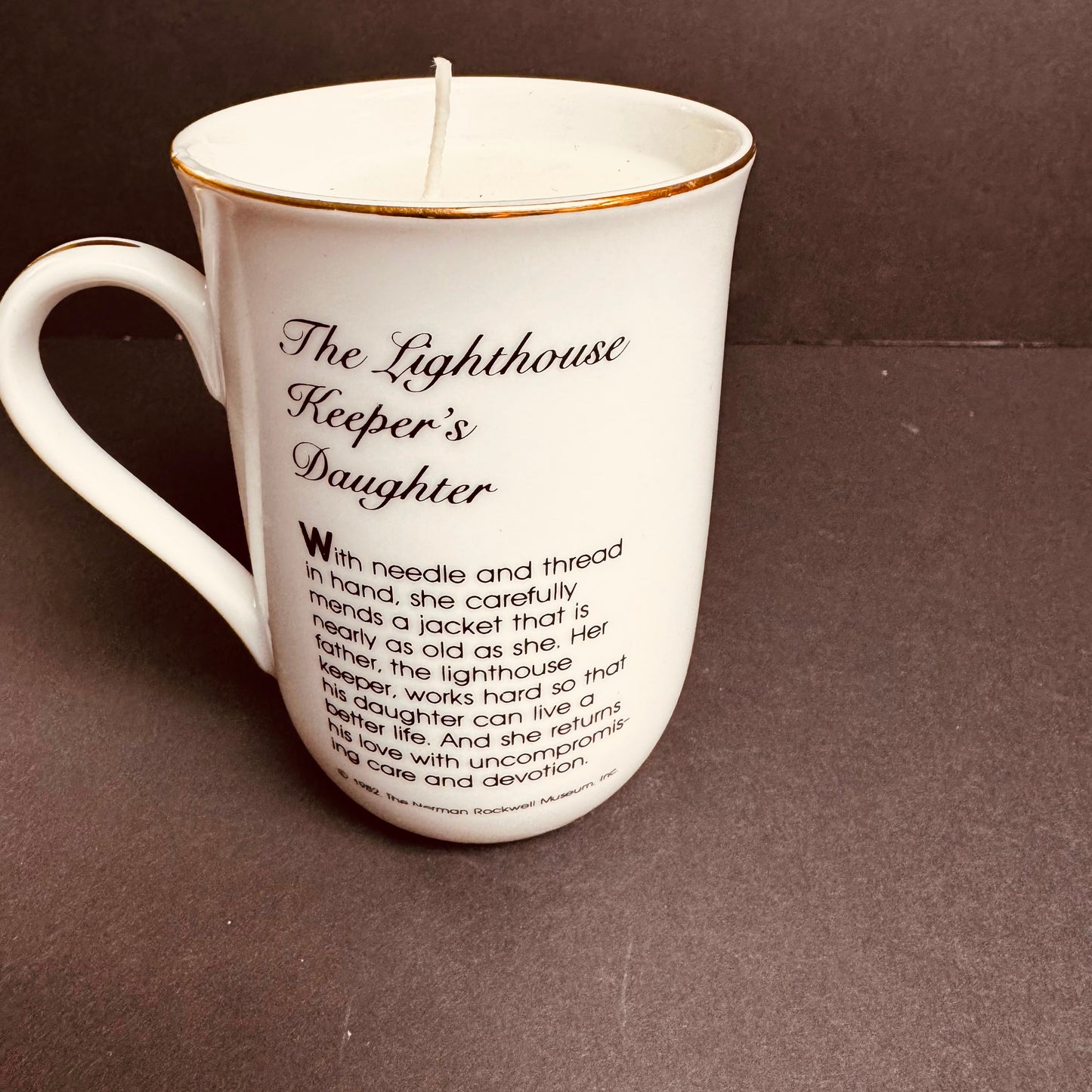 Between the Lines Candle – The Lighthouse Keeper's Daughter Collector's Mug Candle